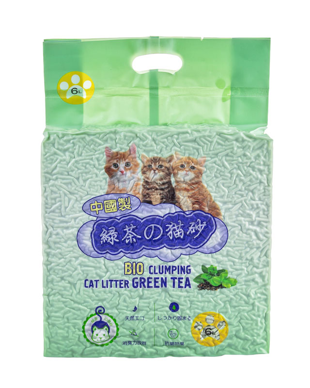 Соевый наполнитель HAKASE AREKKUSU «TOFU» зеленый чай 6л